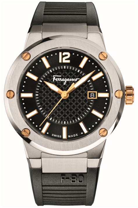 f 80 ferragamo reloj hombre oro|Ferragamo Mens Swiss Made Watch F.